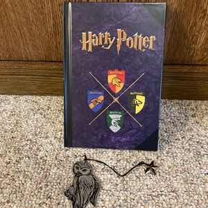 Vintage Scholastic Harry Potter Hogwarts Journal Diary and Hedwig Bookmark